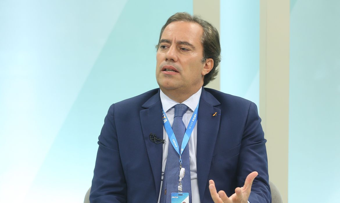 Presidente da Caixa, Pedro Guimarães, participou do Brasil em Pauta
