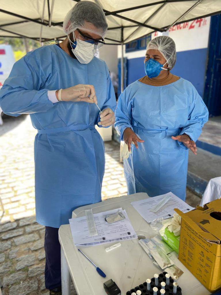 Cerca de 200 testes foram realizados pela equipe da Unidade Mista de Saúde (UMS) do Sana