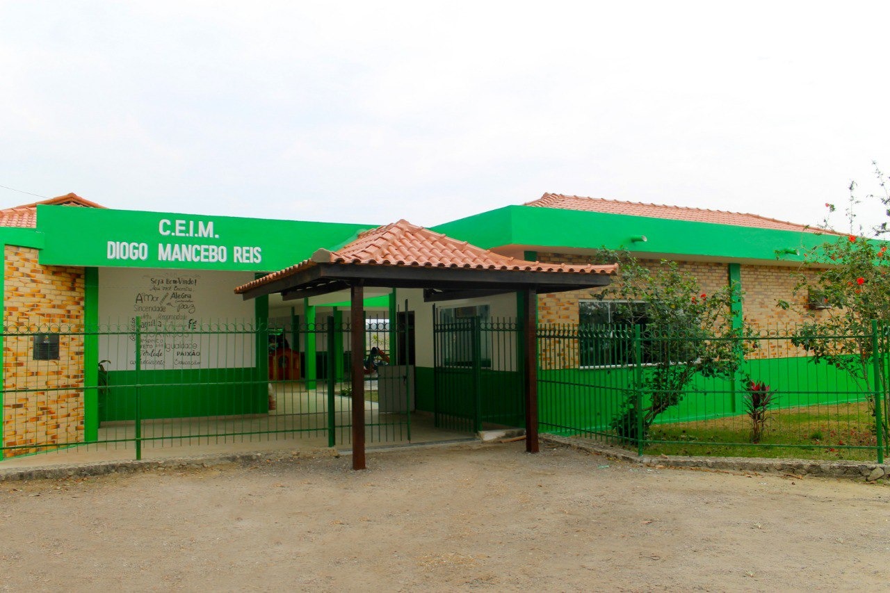 Centro de Educação Infantil Diogo Mancebo Reis, no bairro Ubás, foi uma das unidades totalmente reformadas pela atual gestão 