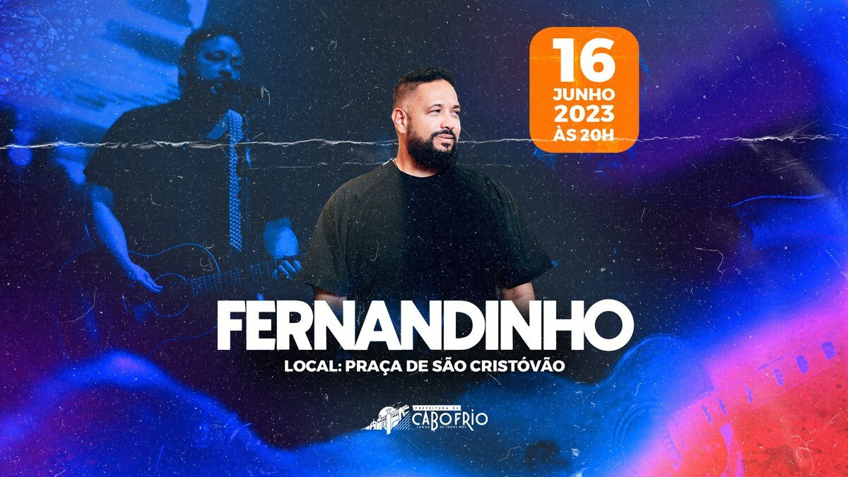 Fenômeno da música gospel vai cantar os maiores sucessos na Praça de São Cristóvão, às 20h