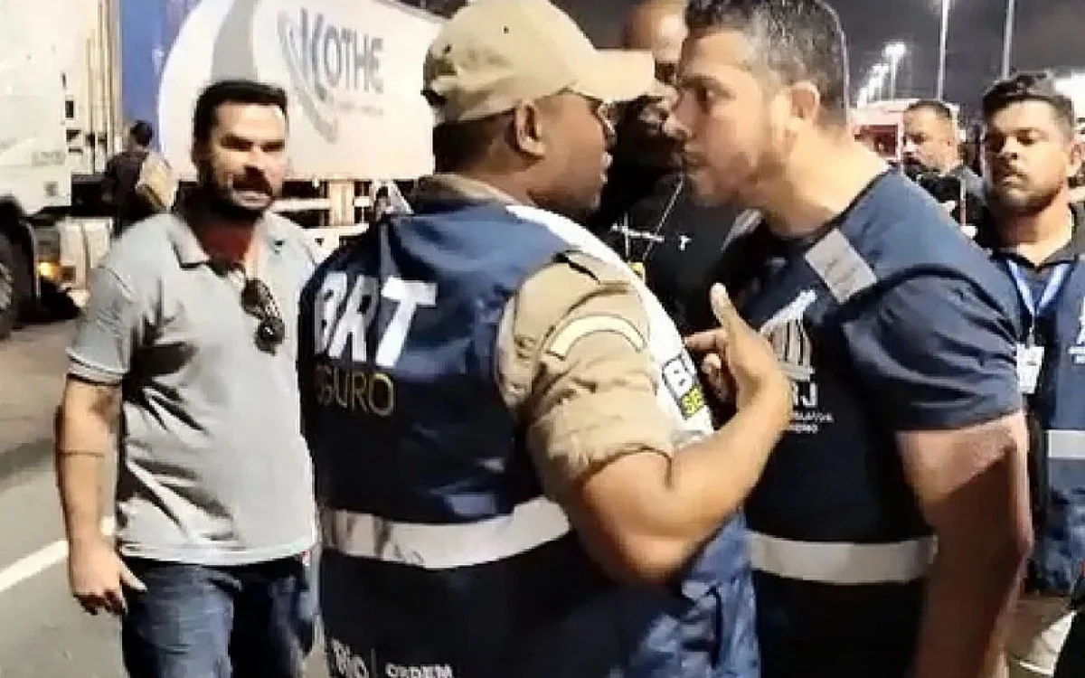 Rodrigo Amorim (PTB), Alan Lopes (PL) e Filippe Poubel (PL) agiram de maneira agressiva contra agentes de segurança na Avenida Brasil