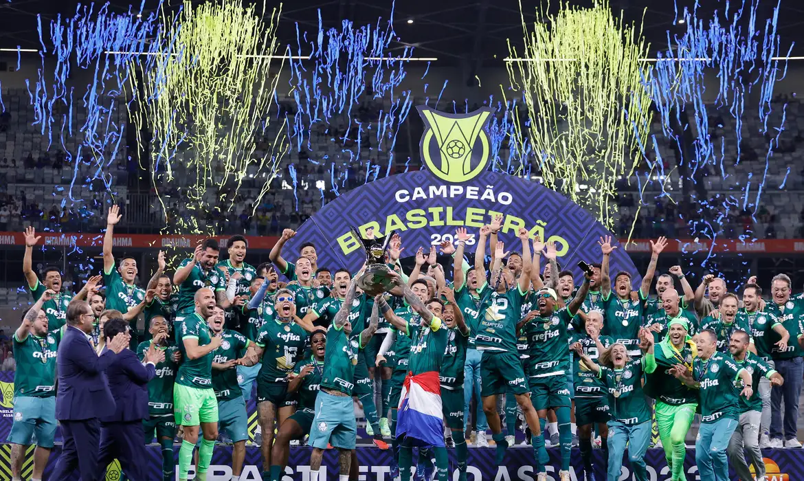 O Palmeiras garantiu o 12º título do Campeonato Brasileiro de sua história 