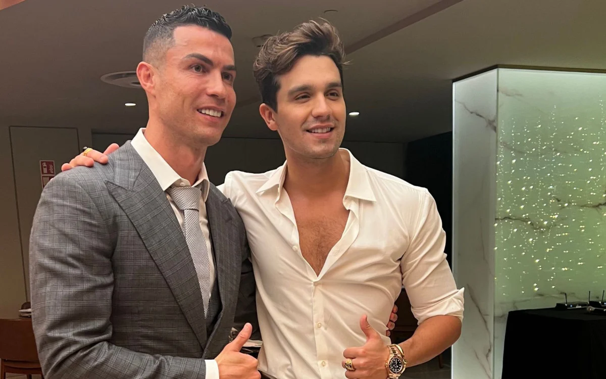 Cristiano Ronaldo e Luan Santana