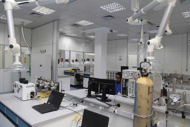 Laboratório de fluidos, em Macaé (RJ)