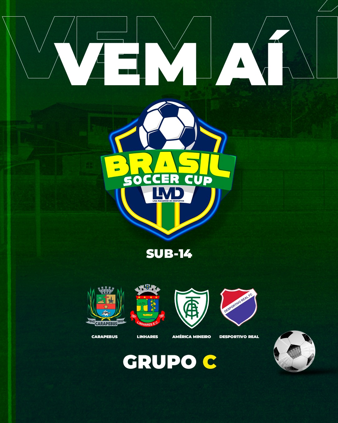 Partida, válida pela 1ª rodada, será às 9h contra a equipe do Desportivo Real, no Estádio Municipal Carlos Motta da Silva, em Ubás