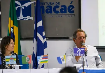 Ainda na solenidade de abertura, o Prefeito de Macaé em exercício, Célio Chapeta, desejou um bom evento a todos