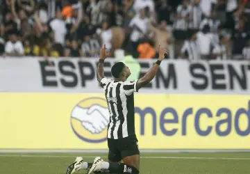 Júnior Santos marcou o segundo gol do Botafogo