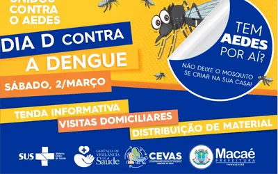 Dia D de Combate à Dengue: mobilização nacional neste sábado 