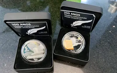 Câmara e Banco Central lançam moeda comemorativa dos 200 anos da primeira Constituição do Brasil