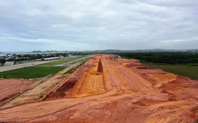 Ritmo acelerado: pavimento da nova pista do Aeroporto de Macaé começa a ser construído neste mês